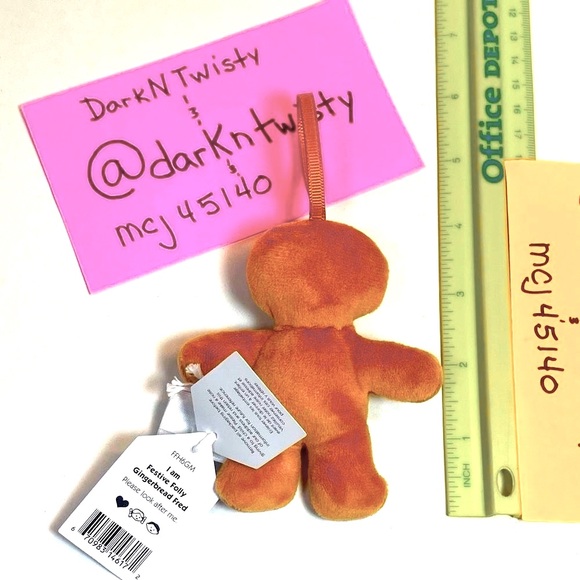 BNWT JELLYCAT FESTIVE FOLLY GINGERBREAD FRED (only) - Picture 4 of 8